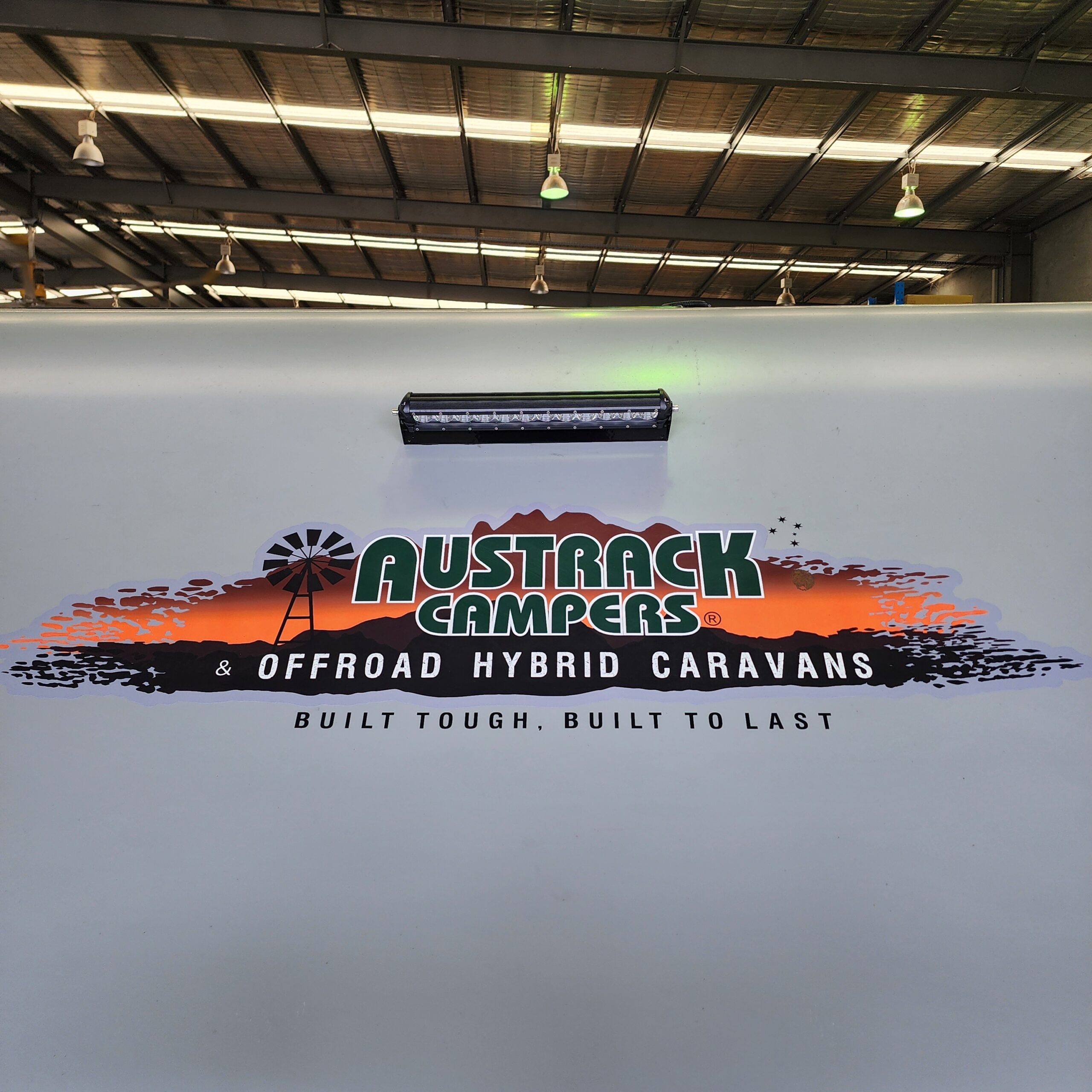 Front "Austrack Campers" Sticker to suit Series 3 campers