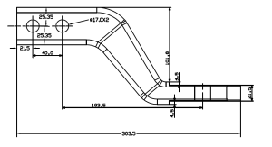 McHitch SHORT FORGED 7/8″ hole Tow Tongue – 4 Inch Drop